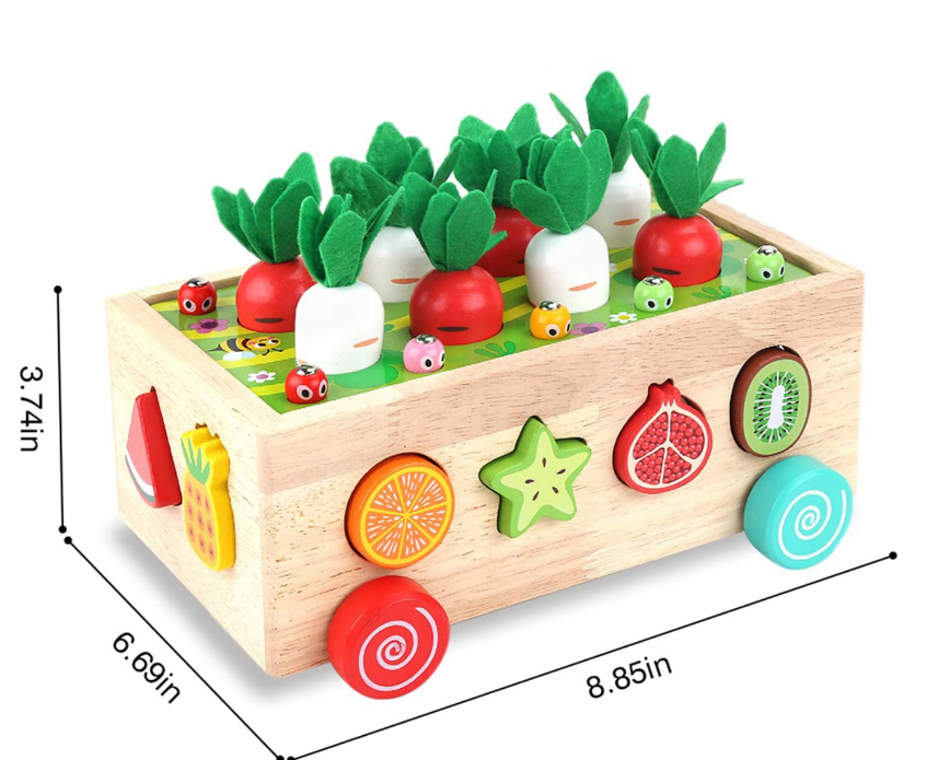 prezent na dzien dziecka dla 2 latki sorter warzywa montessori